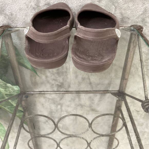 Crocs Olivia Flats Womens size 7 Taupe Slip On Shoes Slingback Travel Bling - Picture 5 of 10